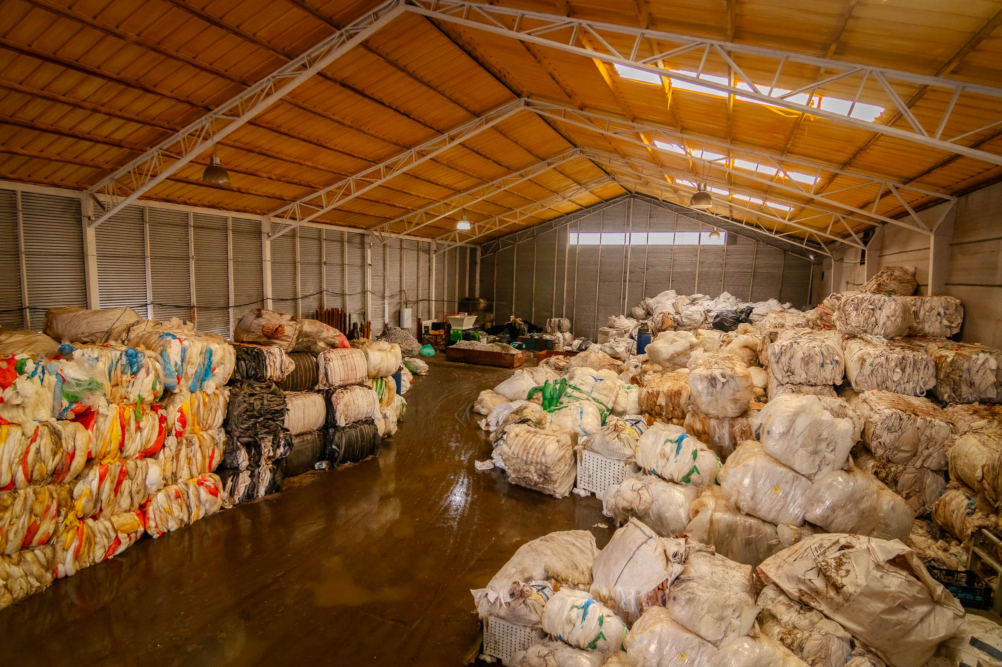 Bodega de acopio de residuos plásticos - Sur Reciclado, Osorno